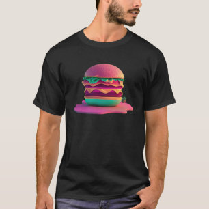 Burgers Vaporwave Retrowave Aesthetic  1 T-Shirt