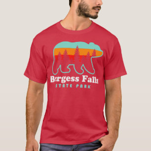Burgess Falls State Park Hiking Tennessee Bear Ret T-Shirt