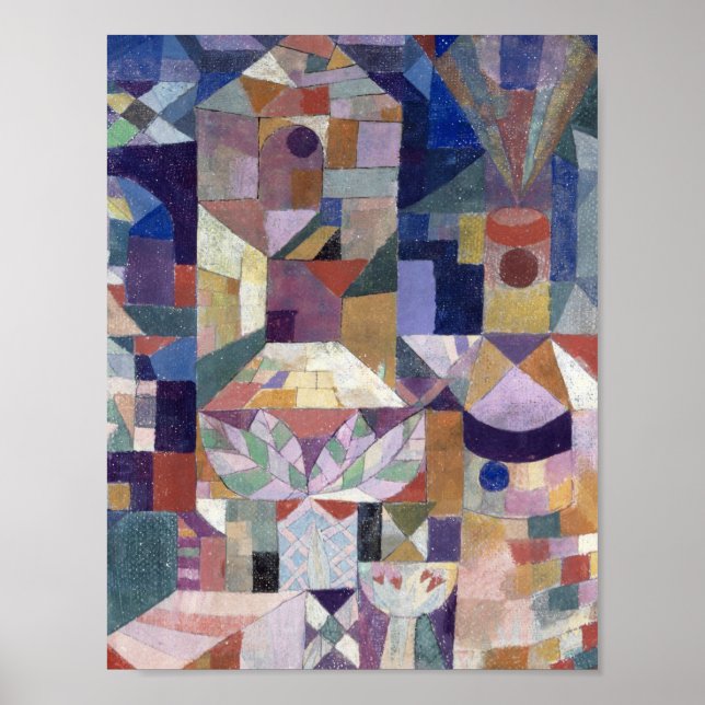 Burggarten (1919) Paul Klee. Small Poster (Front)