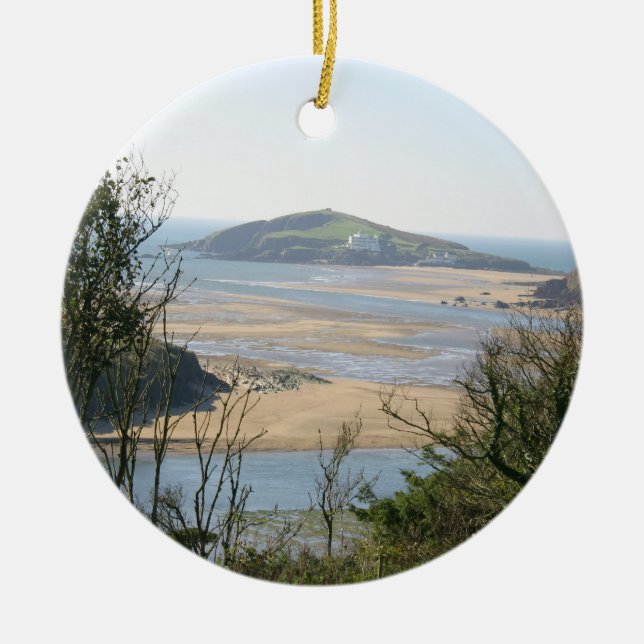 Burgh Island Ceramic Ornament (Front)
