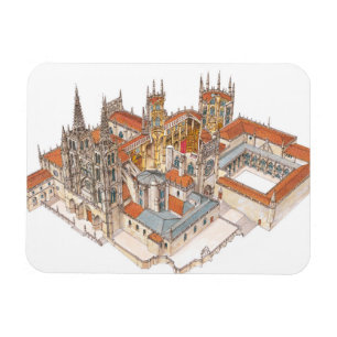 Burgos Cathedral. Spain Magnet