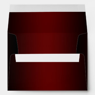 Burgundy and Black Ombre Edge Envelope