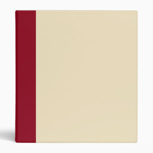 Burgundy and Cream Binder