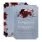 Burgundy and Dusty Blue Floral Elegant Wedding