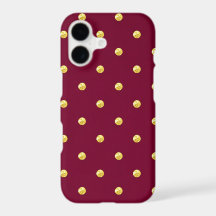 Burgundy and Gold Dot 