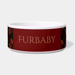 Burgundy and Gold Patterned