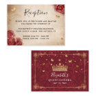 Burgundy and Gold Rose Elegant Details