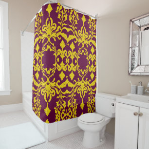 Burgundy and Gold Royal Damask