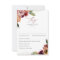 Burgundy and Orange Floral Fall Wedding RSVP