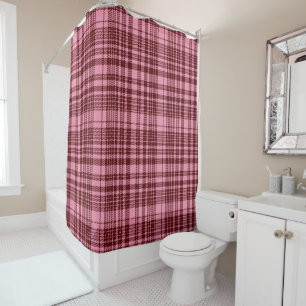 Burgundy and Pink Plaid Tartan Design
