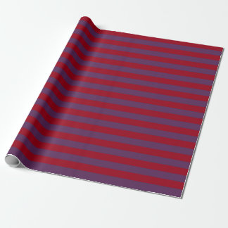 Burgundy and Purple Stripes Wrapping Paper