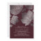 Burgundy and Silver Leaves Vintage Fall Wedding