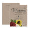 Burgundy and Sunflowers Themed Wedding Budget