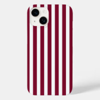 Burgundy and white candy stripes
