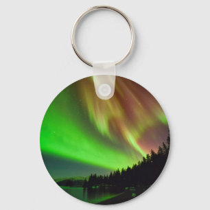 Burgundy Aurora Keychain