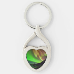 Burgundy Aurora Keychain