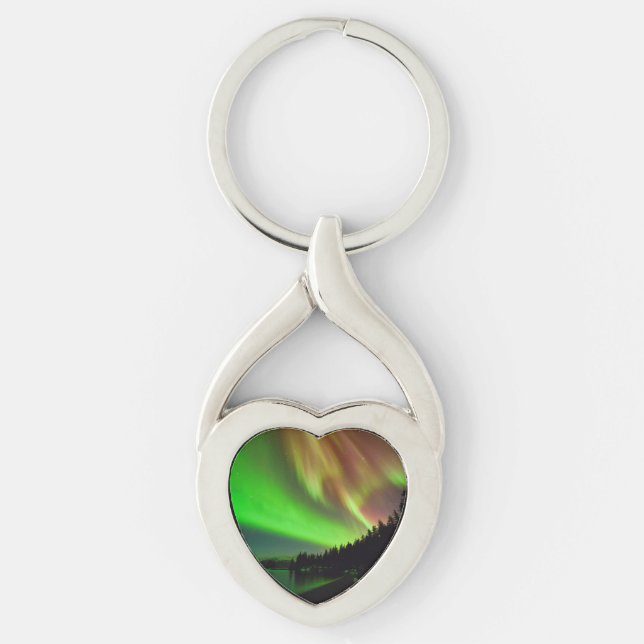 Burgundy Aurora Keychain (Front)