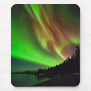 Burgundy Aurora Mouse Pad