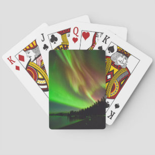 Burgundy Aurora Playing Cards