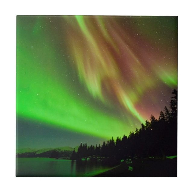 Burgundy Aurora Tile (Front)