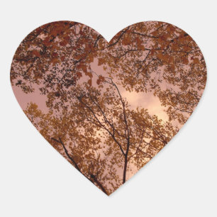 'Burgundy Autumn Abstract' Stickers