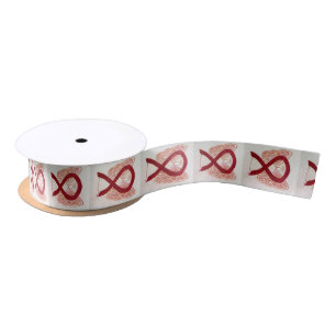 Burgundy Awareness Ribbon Angel Ribbon Satin Ribbon