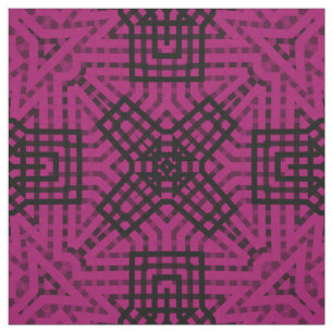 Burgundy, black and burgundy , geometric ,lace fabric