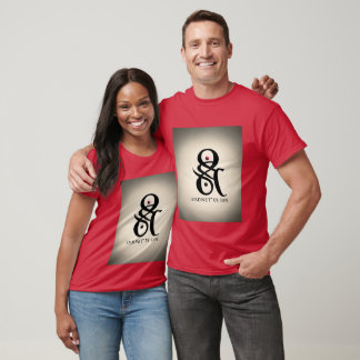 "Burgundy Bliss: Couple Maroon T-Shirts" T-Shirt