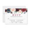 Burgundy Bloom Blush Blue Floral Wedding