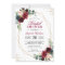 Burgundy Blue Floral Gold Geometric Bridal Shower