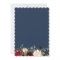 Burgundy Blue Floral Gold Geometric Bridal Shower