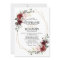 Burgundy Blush Floral Geometric Wedding