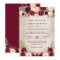 Burgundy Blush Floral Rustic Barn Wood Wedding