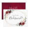 Burgundy Blush Floral Will You Be My Bridesmaid