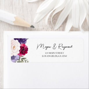 Burgundy Blush & Navy Blue Bloom Adresse d'hôte