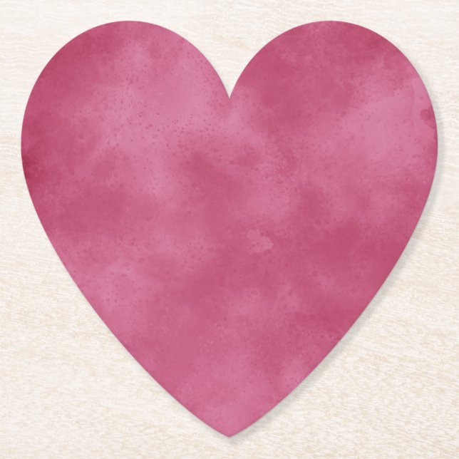 Burgundy Blush  Paper Coaster (Front)