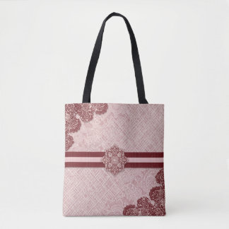 Burgundy & blush pink AI art  Tote Bag
