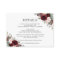Burgundy Blush Pink Floral Wedding Details