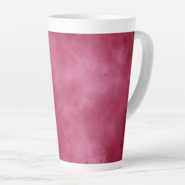 Burgundy Blush Storm Cloud  Latte Mug (Right Angle)