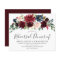Burgundy Blush Wedding Rehearsal Dinner Invitation