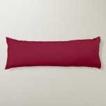 Burgundy Body Pillow<br><div class="desc">Burgundy is a deep, rich color that blends dark red with undertones of purple and sometimes brown. It is often described as sophisticated, luxurious, and warm, similar to the color of red wine from the Burgundy region of France. Characteristics Hue: A purplish-red or reddish-purple that is darker and warmer than...</div>