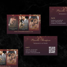 Burgundy Bokeh Romance Book Series Author