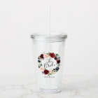 Burgundy Bouquet Wreath | The Bride