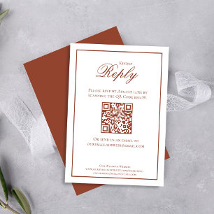 Burgundy Calligraphy Script RSVP Elegant
