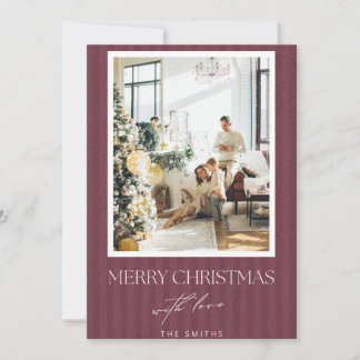 Burgundy Christmas Card