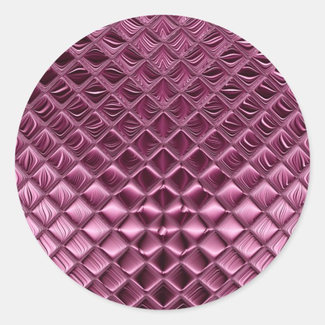 Burgundy Classic Round Sticker (Front)