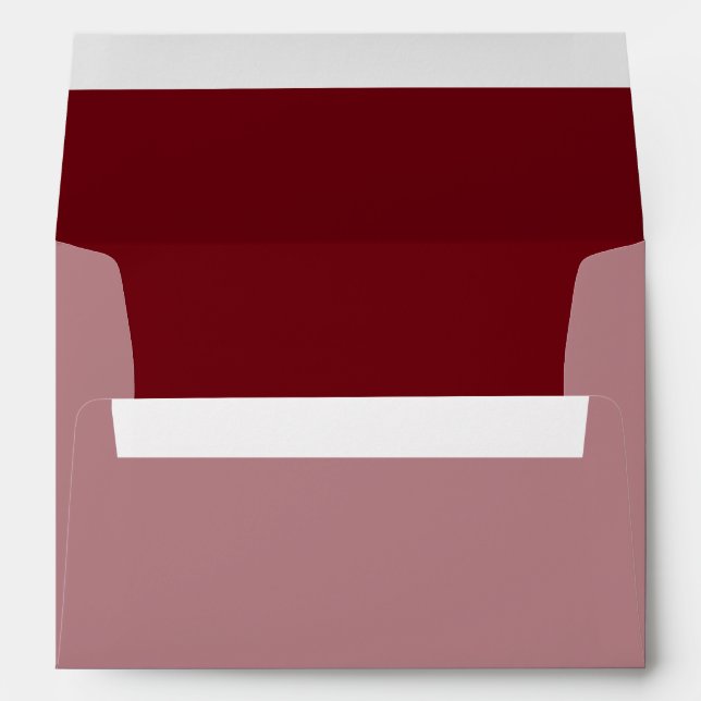 Burgundy Colour Decor Background Customize it Envelopes (Back (Bottom))