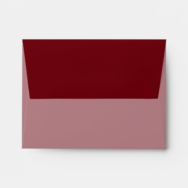 Burgundy Colour Decor Background Customize it Envelopes (Back (Top Flap))