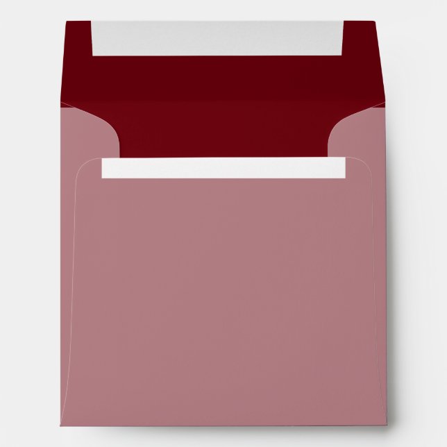 Burgundy Colour Decor Background Customize it Envelopes (Back (Bottom))