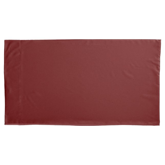 Burgundy colour Easily Customize This Pillowcase (Front-Left)